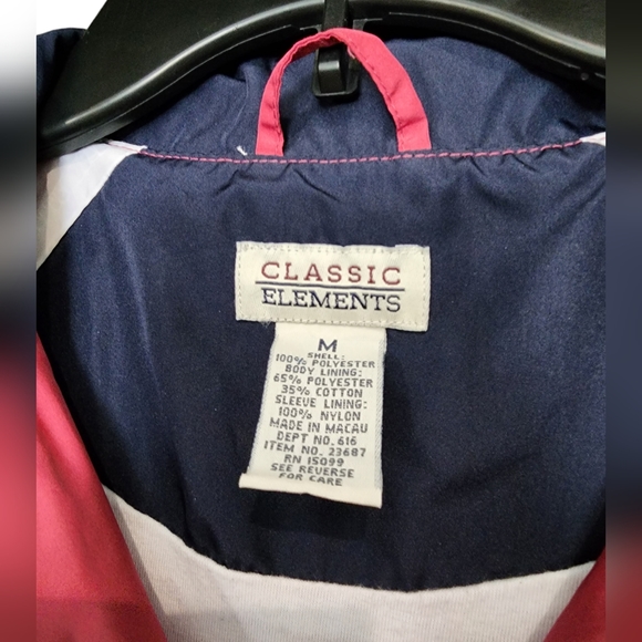 Classic Elements Windbreaker | Medium | Pink and blue | vintage, 80s, 90s, retro - Picture 7 of 7